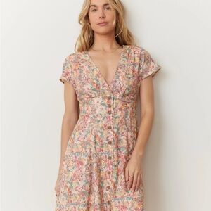 Marine Layer Camila Superbloom Floral Mini Dress